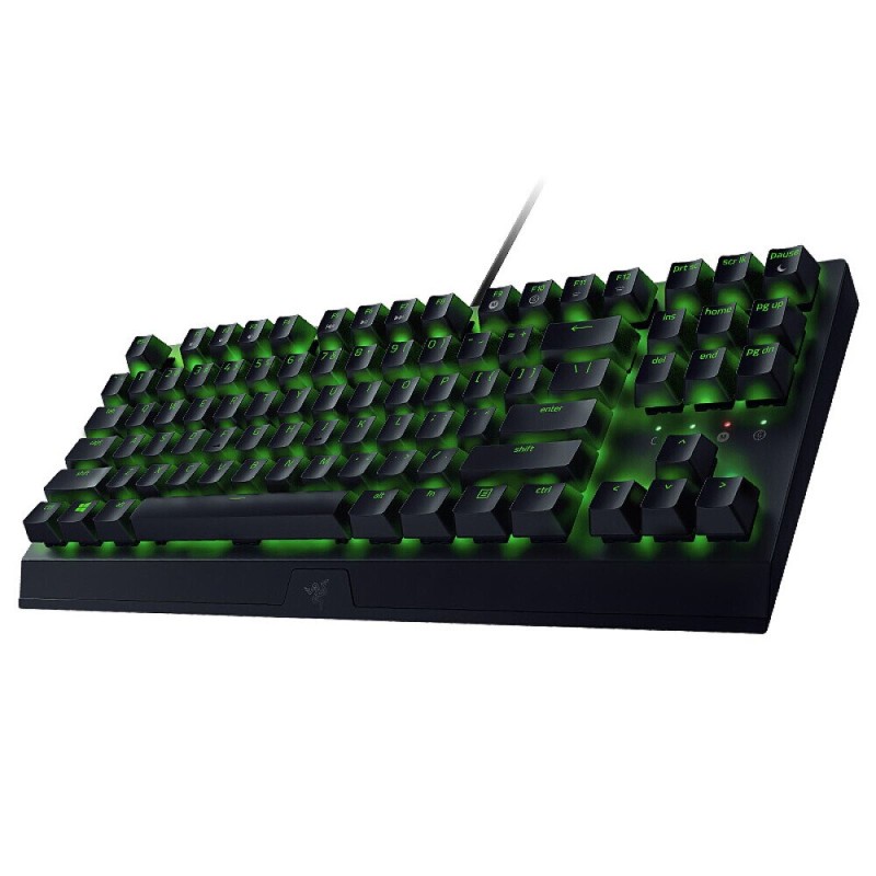 کیبورد سیمی گیمینگ Razer مدل BlackWidow X Tenkeyless با سوییچ‌ سبز